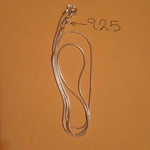 Stamped 925 Sterling Silver Jewelry Chain
